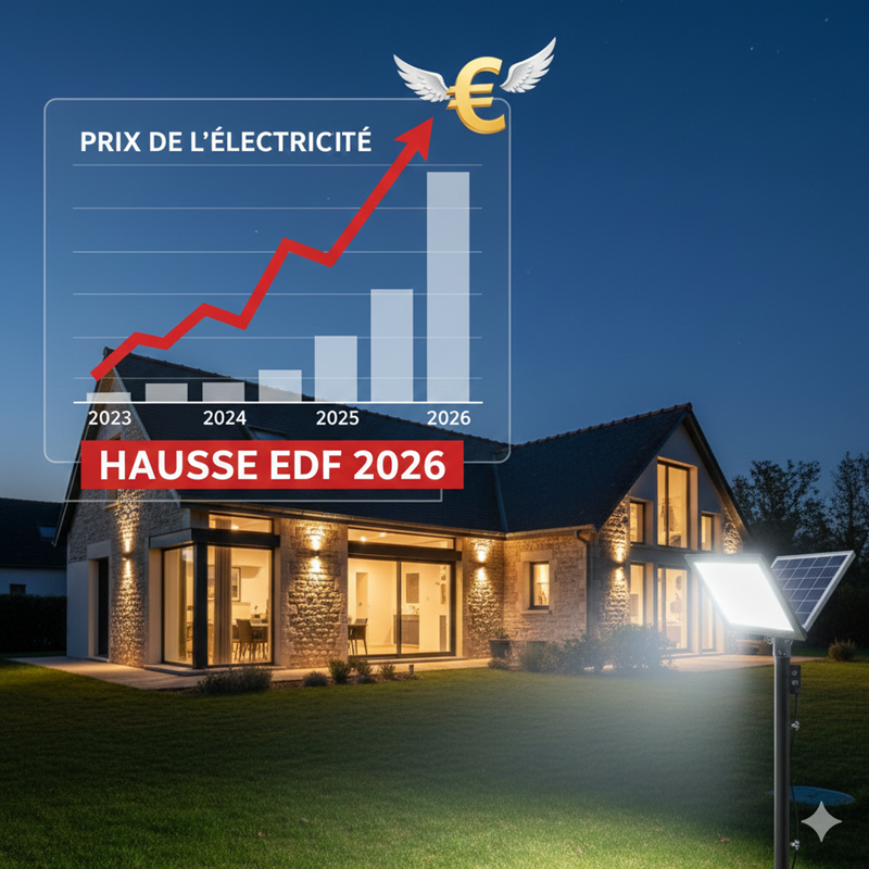 Anticipez la hausse des prix de l'électricité en France. Découvrez comment l'autonomie solaire permet d'éclairer votre maison gratuitement malgré l'inflation énergétique.