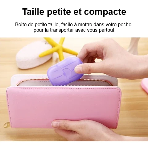 Papier de savon désinfectant jetable pour Mains (20 feuilles/boîte) papierdesavondesinfectantjetablepourlesmains3