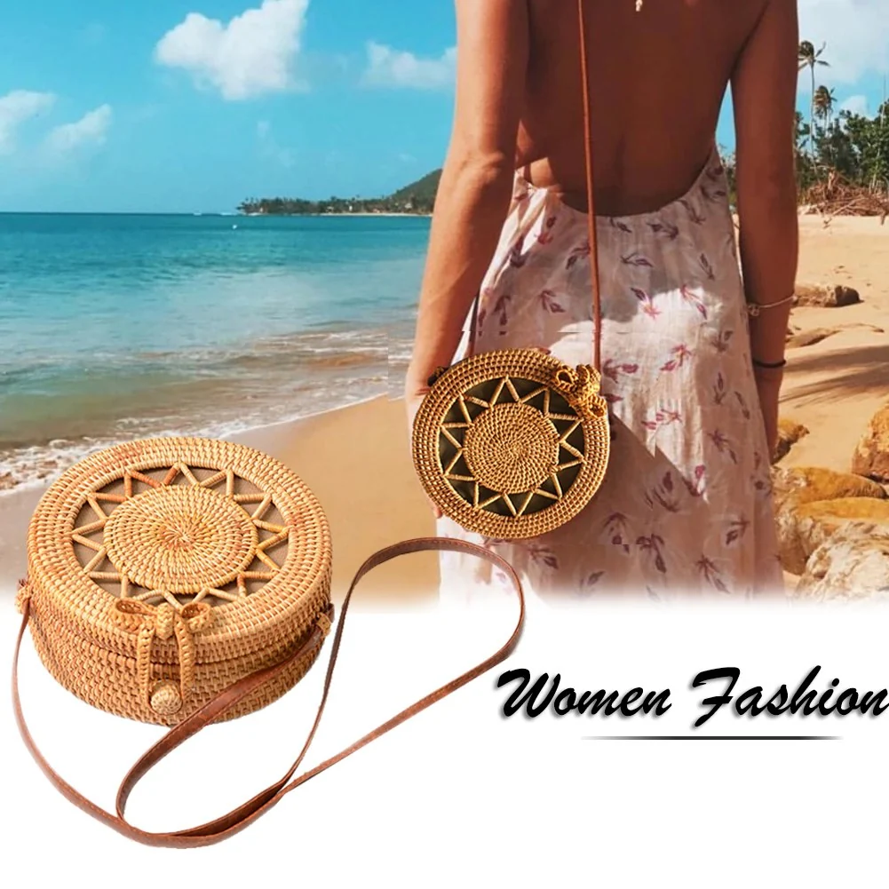 Sac Bali Bohème Rond En Rotin Avec Etoile Très Chic sac bali boheme rond en rotin avec etoile 5